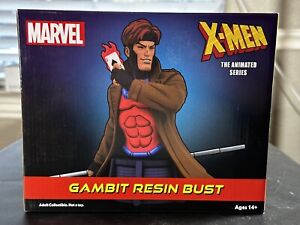 Diamond Select Marvel Animated X-Men Gambit Bust Statue Limited 1672 o￼f 3000