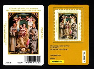 Italia 2021 - Natale - tessera filatelica - Foto 1 di 1