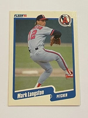 1990 Fleer Update Baseball #U-78 - Mark Langston - California Angels - Image 1 of 2