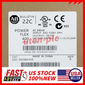 Unità CA 22C-D038A103 Allen Bradley 400 18,5 kW 25 CV nuova sigillata spedizione gratuita - Foto 1 di 3