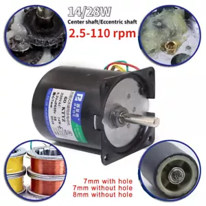Motor síncrono imán permanente 220V 60KTYZ 2,5-110 rpm/min CW/CCW 14W/28W - Imagen 1 de 14