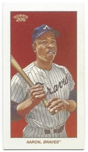 2021 Topps T206 Wave 8 Hank Aaron Cycle Back Atlanta Braves #ed /25 - Picture 1 of 3
