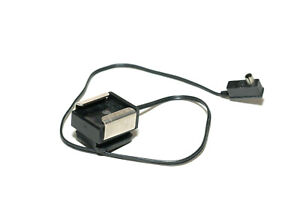 DDR Blitzadapter - Blitz mit Mittenkontakt an Kamera per Kabel 28cm (gebraucht)