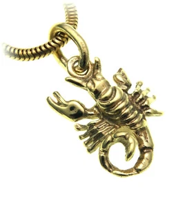Colgante signo zodiacal Escorpio oro auténtico 585 signo zodiacal oro amarillo - Imagen 1 de 2