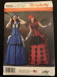 SIMPLICITY 1095 COSTUME COSPLAY STEAMPUNK DRESS Misses Size 6 8 10 12 14 Dr. Who - Picture 1 of 2