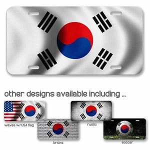 Matrícula de aluminio de alta calidad - Bandera de Corea del Sur (coreano) - Muchas opciones - Imagen 1 de 10