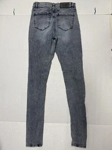 American Tall Georgia hohe dünne leichte waschige Damenjeans Größe 0/25 grau - Bild 1 von 9