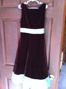 GIRLS PERFECTLY DRESS VELVET AND TAFFETA PARTY SPECIAL OCCASION DRESS 12 - Picture 1 of 4