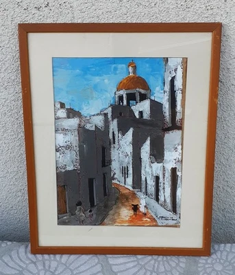 Robert David Farrington American (1924–2011) Oil Painting Guanajuato Mexico 1978 - Image 1 of 4