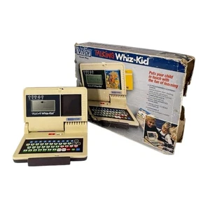Vintage 1986 VTECH Talking Whiz-Kid in Original Box ~ No Cards / Works Great - Picture 1 of 19