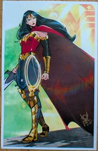 2025 SDCC MEL MILTON WONDER WOMAN KUNSTDRUCK SIGNIERT POSTER ABSOLUTE DC COMICS - Bild 1 von 1