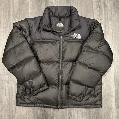 The North Face Black 1996 Retro Nuptse 700 Down Filled Zip Puffer Jacket Size L - Image 1 of 4