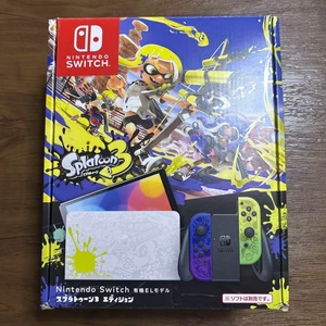 Consola Nintendo Switch OLED Splatoon 3 Edición Especial Japón Probada Funciona - Imagen 1 de 9