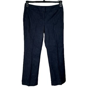 Kenneth Cole Reaction SZ 10 Womens Denim Trouser Pants Mid-Rise Pocket Dark Wash - Picture 1 of 8