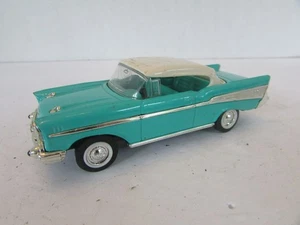 Road Signature 94201 Diecast Car 1957 Chevy Hardtop 1/43 Aqua Green White Lot E1 - Picture 1 of 6