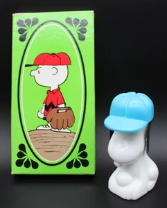 Vintage Peanuts (lotto di 2) 74' Charlie Brown portasapone / 69' bottiglia vuota Snoopy - Foto 1 di 12