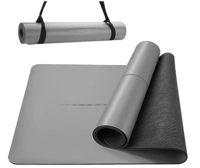 Estera portátil extra gruesa para ejercicio yoga pilates gimnasio fitness Foto 1 de 4