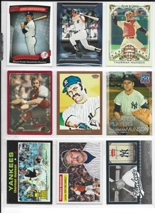 RIESIGES THURMAN MUNSON 60 KARTEN 45 VERSCHIEDENE LOT a NY YANKEES - Bild 1 von 1