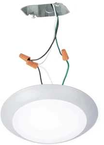 WAC lighting 7" White Flush Mount Ceiling Light FM-306-930JB 120V 15W - Picture 1 of 2