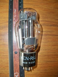 Strong KEN-RAD FAT Bottle Black Plate Bottom D Getter 6AS7G Tube - 112/114 - Picture 1 of 5