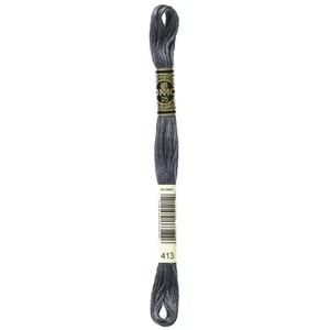 DMC 6-Strand Embroidery Cotton 8.7yd-Dark Pewter Grey - 12 Pack - Picture 1 of 1