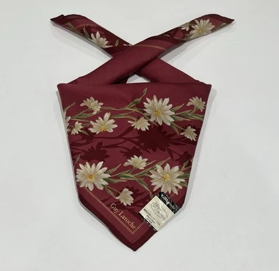 NUEVO CON ETIQUETAS Pañuelos Bufanda Mujer Chico Laroche Arte Floral Rosa Algodón Bolsillo Cuadrado22 Foto 1 de 4