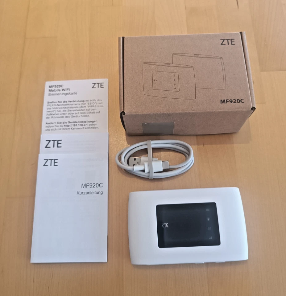 ZTE MF920C Mobiler 4G LTE Router Hotspot Weiß - NEU OVP - Bild 1 von 1