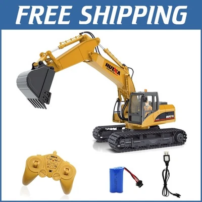 High-Function R/C Excavator Toy - 2.4GHz Control, Metal Shovel & Sound Effects - Image 1 of 4