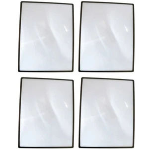 4 Stück Leselupe Vergrößerungsglas Buchseite Lupe Linse 3-fache Vergrößerung - Bild 1 von 9