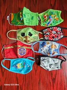 Lot of 6 Disney Face Masks Adult Size Reusable Mickey, Star War - Picture 1 of 8