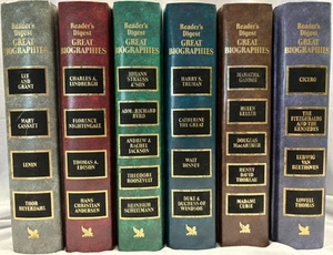 Lot of 6 READER'S DIGEST GREAT BIOGRAPHIES 1987-90 1st Ed HC - Foto 1 di 12