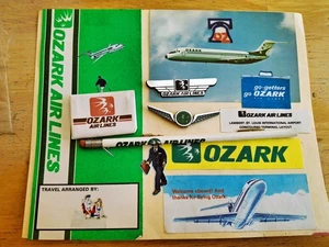 OZARK Airlines Memories Collection Postcard Jr Wings SOAP Fits 8x10 Frame - Picture 1 of 1