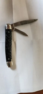 NAVAJA IMPERIAL DOBLE HOJA MANGO ASTA NEGRA 3.5" CERRADA (KB6) Foto 1 de 3