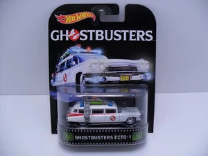 2015 Mattel Hot Wheels HW Retro Culture Ghostbuster Ecto-1 Real Riders Car - Picture 1 of 3