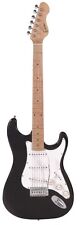 Encore KC3 Electric Guitar Gloss Black complete with lead & tremolo arm.