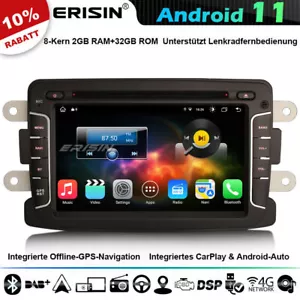 Android 11 Autoradio GPS Navi Renault Dacia Duster Logan Sandero Captur DAB+WiFi - Bild 1 von 12