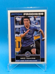2023 Topps Chrome MLS Pitch Prodigies Niko Tsakiris #100 Rookie RC - Picture 1 of 2