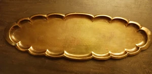 Antigua bandeja de cobre ovalada Ignatius Taschner Art Nouveau 15" - Imagen 1 de 8