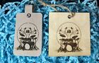 Laser Engraving Christmas Ornaments And Leather Keychain, Snoopy, Drummer, Anime