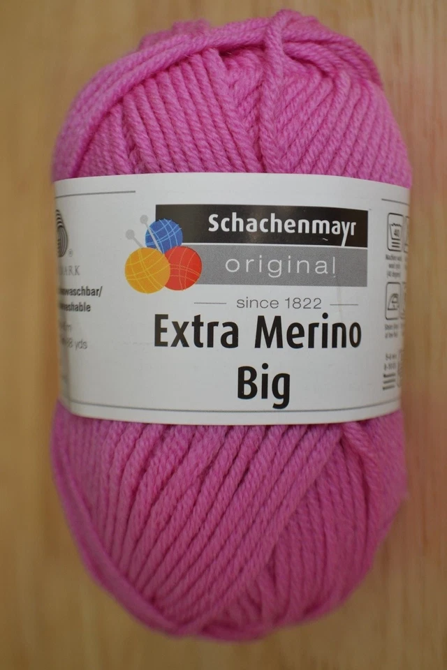 SALE! Seltene Schachenmayr Original Extra Merino Big 100% Schurwolle rosa 50g - Bild 1 von 2