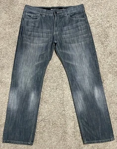 Vtg Marc Buchanan Jeans Mens Sz 40X34 MB Faded Hip Hop Y2K Leather Logo Casual - Picture 1 of 22