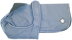 Hundemantel Danish Design 60cm wasserdicht winddicht atmungsaktiv grau/staubblau - Bild 1 von 5