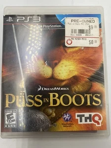 Puss in Boots Sony PlayStation 3 2011 PS3 CIB Complete In Box Used Tested Works - Picture 1 of 10