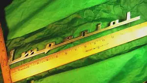 BN50 Imperial Fender Rear Emblem Vintage Script 1951-3 IMPERIAL CUSTOM CHRYSLER - Picture 1 of 7