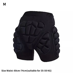 Snowboard Impact Pants Black Hip Padded Shorts Ski Skate Protective Gear Medium - Picture 1 of 4