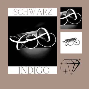 Deckenleuchte Indigo Wofu by Global Technics schwarz LED Deckenlampe dimmbar - Bild 1 von 3