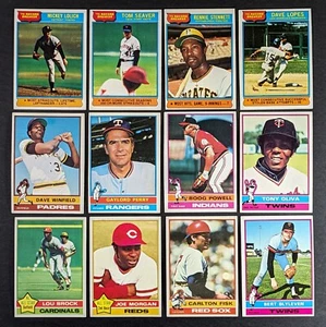 1976 Topps Baseball Set Break 12 Cards Joe Morgan Dave Winfield - Picture 1 of 3