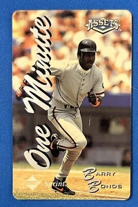 Barry Bonds Classic Assets Phone Card 1996 One Minute - Picture 1 of 2