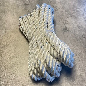 12 m Liros Polyestertauwerk Ø 18mm Festmacher Schiffstau Bootsleine weiß 6000daN - Bild 1 von 3