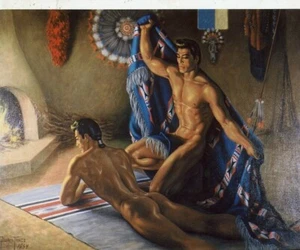 GEORGE QUAINTANCE MATTED FINISH STUNNING PRINT NO.7 8X10"FIRESIDE - Picture 1 of 1